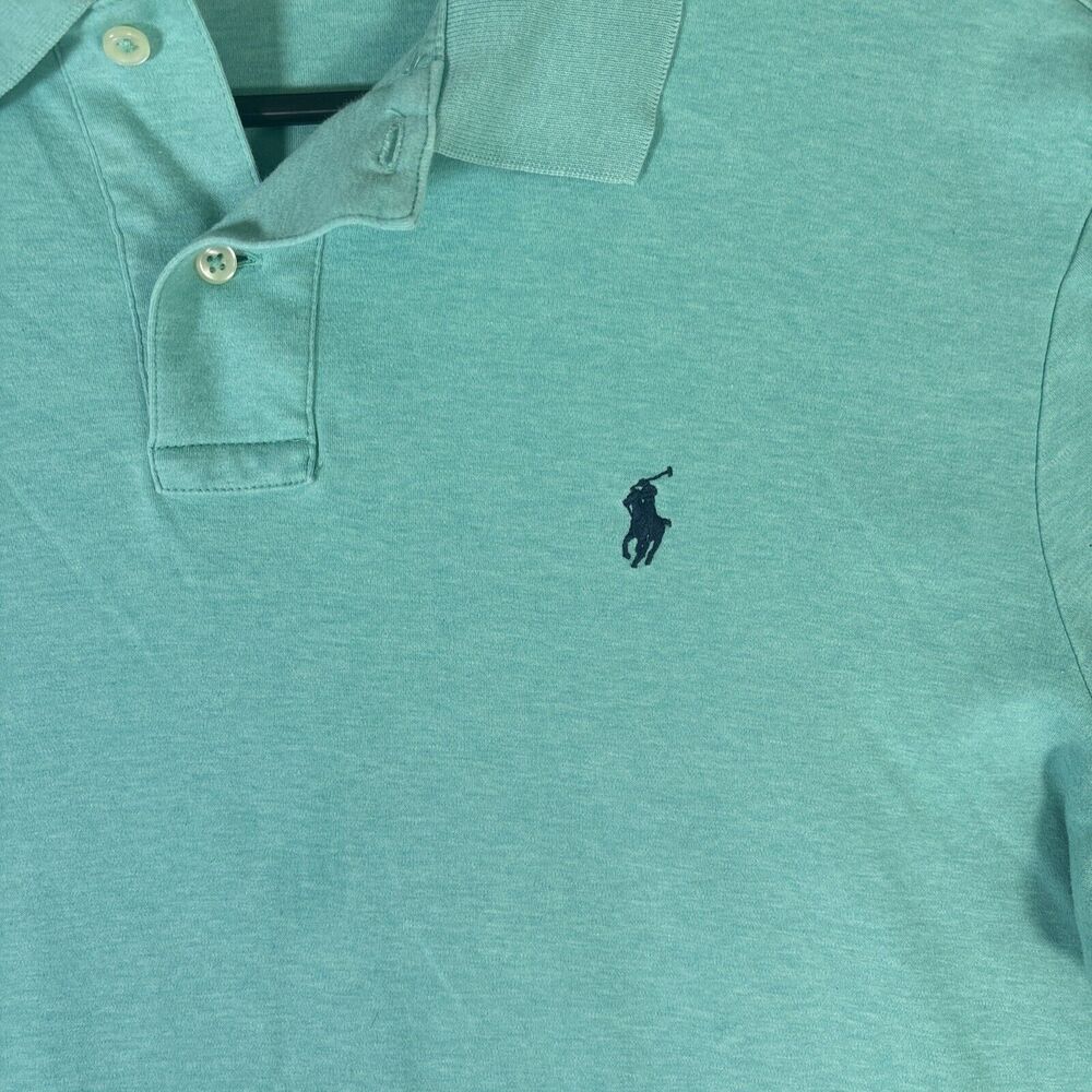Polo Ralph Lauren Polo Shirt Men’s‎ Size Large Teal Pima Soft Touch - Picture 2 of 7